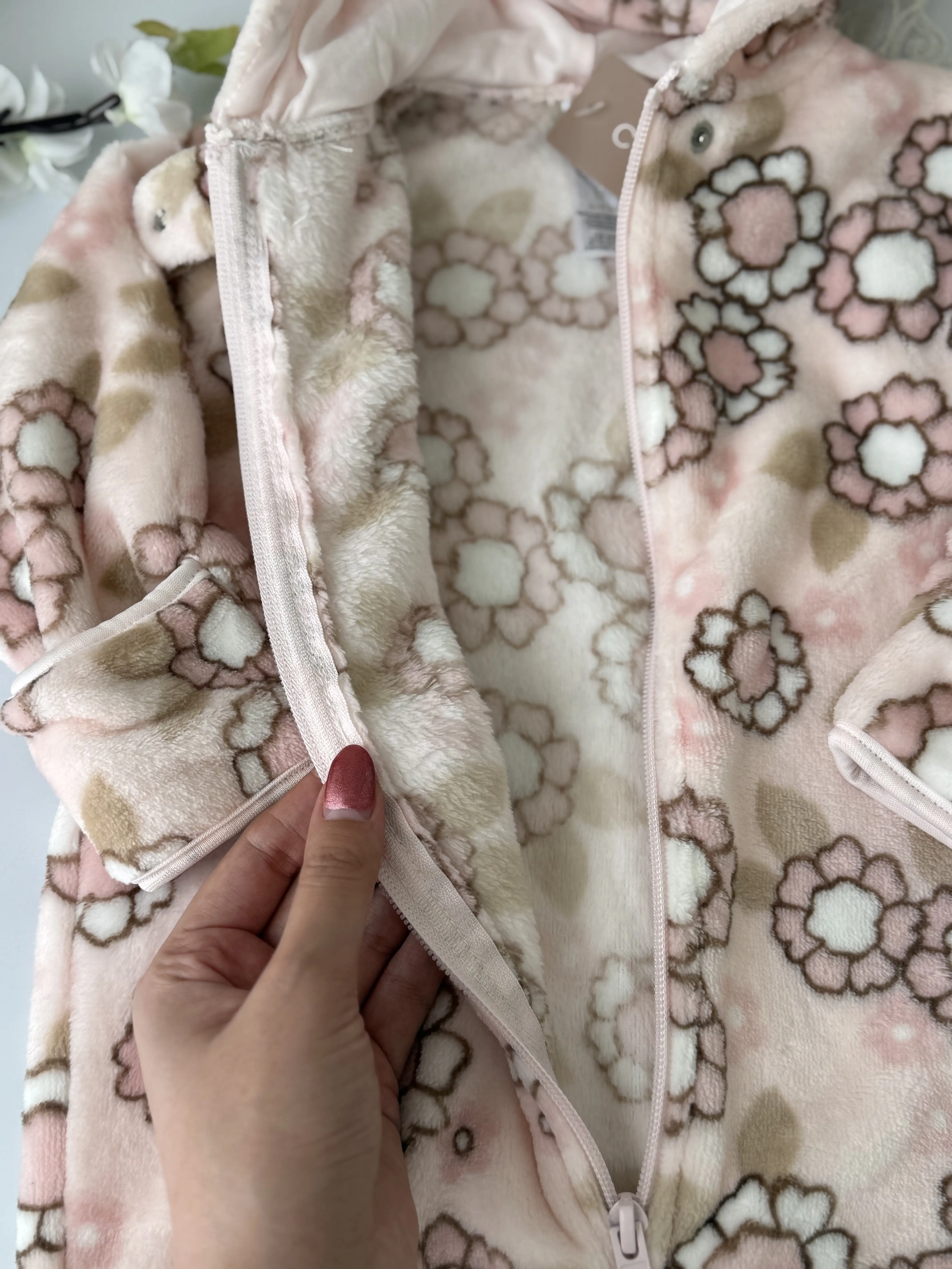 سرهمی زمستانه دخترانه بنگلادشی سایز 0-3 و 3-6 و 6-9 ماه